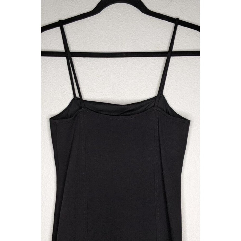 FOREVER 21 Black Bodycon Stretchy Scoop Neck Knee Length Dress Classic M - Picture 5 of 8